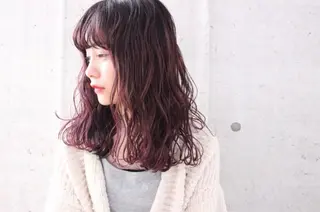セミロング lussochiaro所属・ayu kaのヘアスタイル