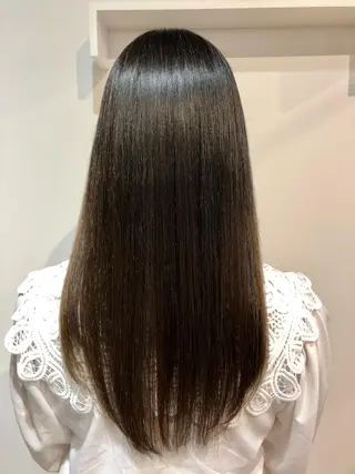 ロング 青野 文香のヘアスタイル