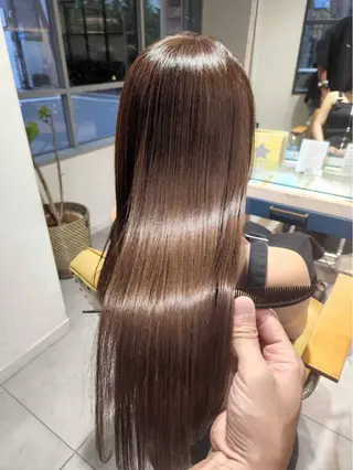 ロング カラー 柳樂 響のヘアスタイル