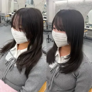 ミディアム 亀田 泰生のヘアスタイル