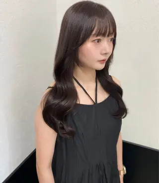 ロング カラー 渋谷🖤 艶髪🖤透明感カラーのヘアスタイル