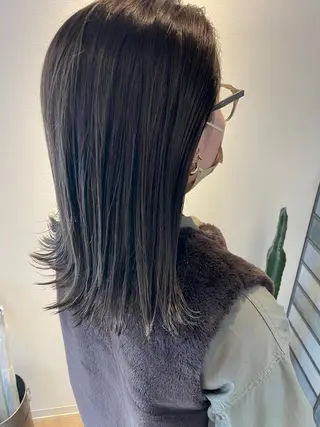 セミロング カラー 福永速人 /メンズパーマのヘアスタイル