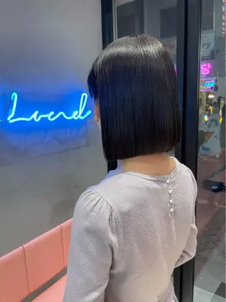 ショート Misaki /ボブ/縮毛矯正のヘアスタイル