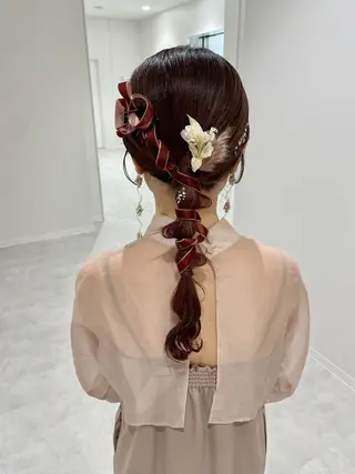 ヘアアレンジ 眉毛アイブロウ&まつ毛パーマiena渋谷/パリジェンヌ/眉毛まつげパーマ/眉毛アイブロウ所属・iena渋谷 /ゆーこのマツエク・マツパデザイン