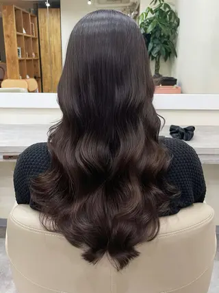 ロング パーマ 韓国風パーマ/ヘア セット/店長みづきのヘアスタイル