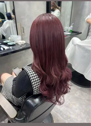 ロング 濱川響太レディース カットモデルのヘアスタイル