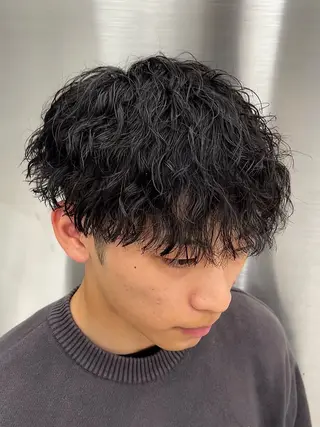 パーマ メンズ 🍐シャドウパーマ メンズ特化/守岡🍐のヘアスタイル