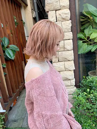 ミディアム カラー パーマ Libre×Reco所属・Libre 西野圭一のヘアスタイル