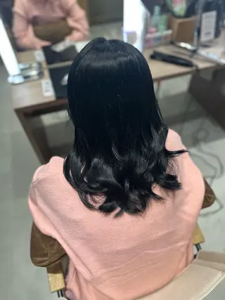 ミディアム カラー ボブ/艶カラー /misako🧺のヘアスタイル