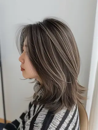 ミディアム カラー MODEK'S松原 Haruのヘアスタイル