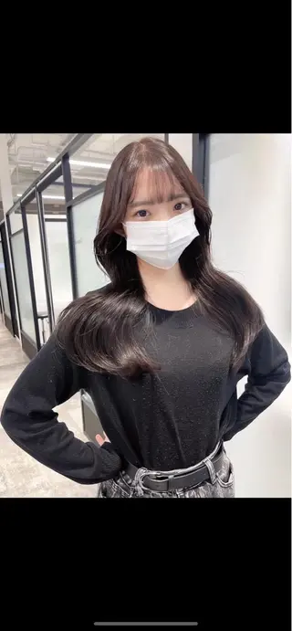 ロング 韓国レイヤーカット 髪質改善▫️水野有真のヘアスタイル