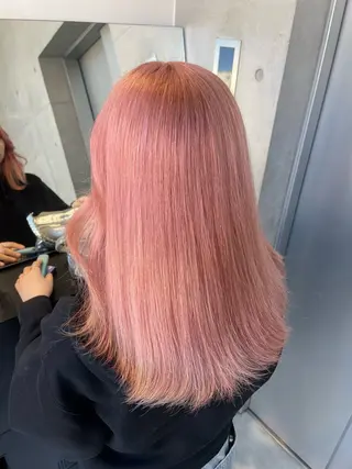 セミロング カラー 🍀︎Reika 🍀のヘアスタイル