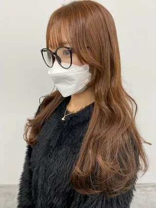 ロング カラー ヘアアレンジ 寒河江 友花のヘアスタイル