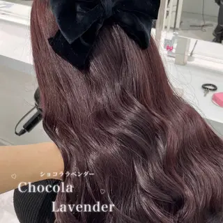 ロング カラー 韓国風艶髪🎀 暖色カラー🤍のヘアスタイル