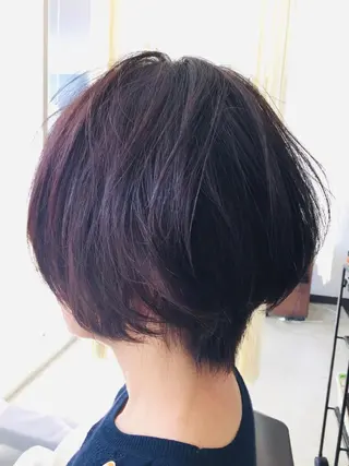 ショート カラー ヘアアレンジ 阿久津 泰幸のヘアスタイル
