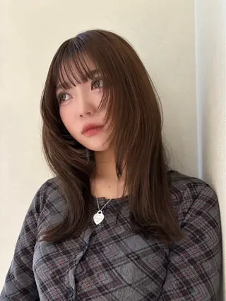 ミディアム カラー 透明感カラー HONOKA🌻のヘアスタイル