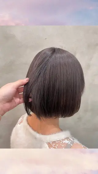 ショート 【ピンク/韓国ヘア/ ヘアセット】亜海のヘアスタイル