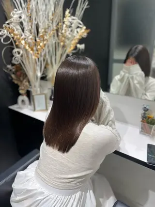 ロング パーマ 髪質改善/縮毛矯正 艶カラー/珠聡のヘアスタイル