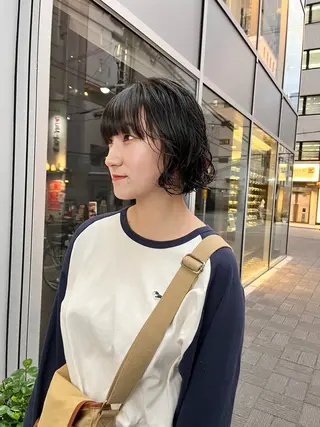 ショート パーマ ショート/パーマ/ カラー/FUKOのヘアスタイル