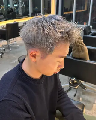 ショート カラー メンズ agee garden所属・くろき みらいのヘアスタイル