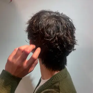 パーマ メンズ 桑田 真奈のヘアスタイル