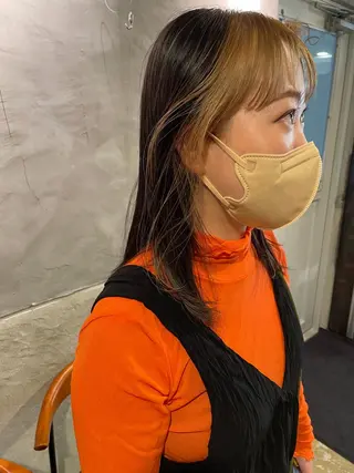 セミロング さの あやねのヘアスタイル