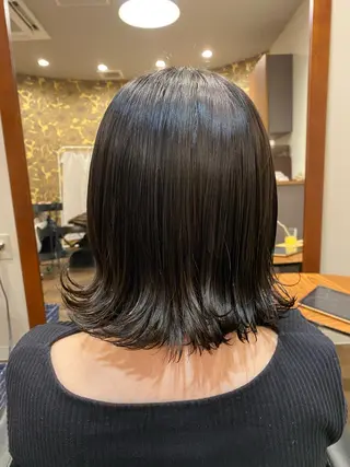 ミディアム カラー ヘアアレンジ Design Color🐰アユミのヘアスタイル