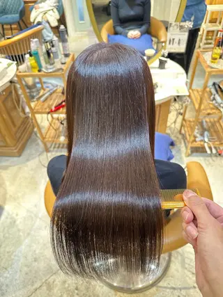 ロング 艶髪/縮毛矯正 /髪質改善千田大地のヘアスタイル