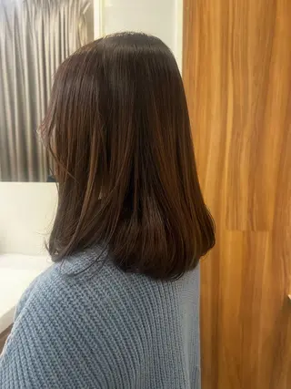 ミディアム カラー トーンアップ🦢 ユメのヘアスタイル