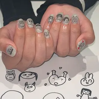 ネイル 個性派ネイル シノのネイルデザイン