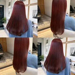 ロング カラー カジュアルを女っぽく 𝗮𝘆𝗮𝗰𝗼のヘアスタイル