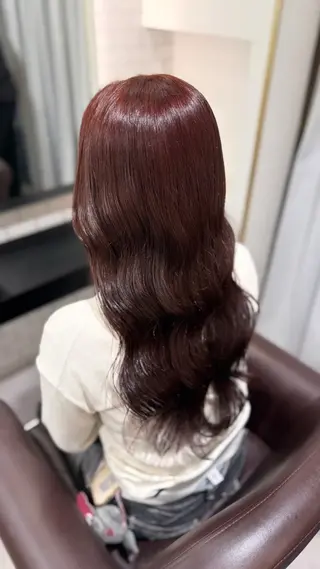 セミロング カラー 🇰🇷韓国風艶髪 /AZUSA🤍のヘアスタイル