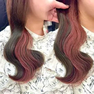 セミロング Rio🎀 カラー/顔周りカットのヘアスタイル