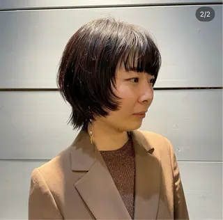 ショート ショートウルフくせ毛 お任せくださいのヘアスタイル