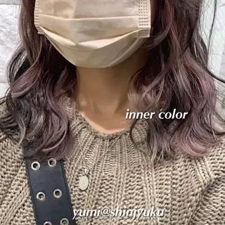 ミディアム カラー パーマ ヘアアレンジ メンズ ワット 原宿のヘアスタイル