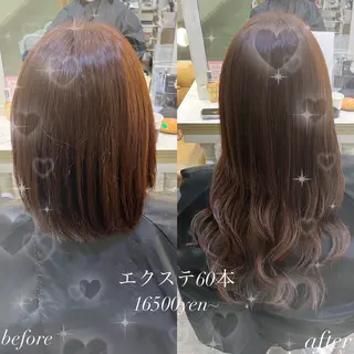 エクステ🎀 暖色カラー🎀amiのヘアスタイル