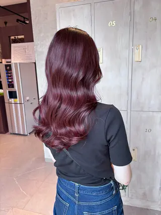 ロング カラー benji所属・Hamatsu Misakiのヘアスタイル