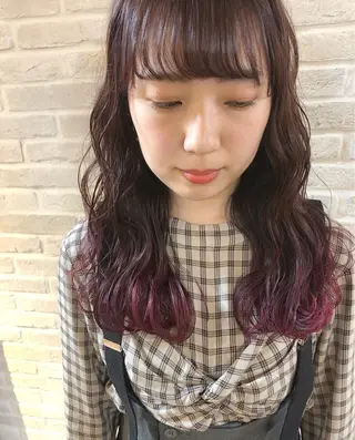 セミロング カラー hair salon Ranun髪質改善のヘアスタイル