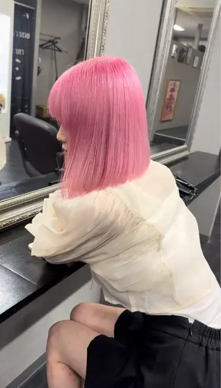 ショート カラー Selenehair 三条本店のヘアスタイル