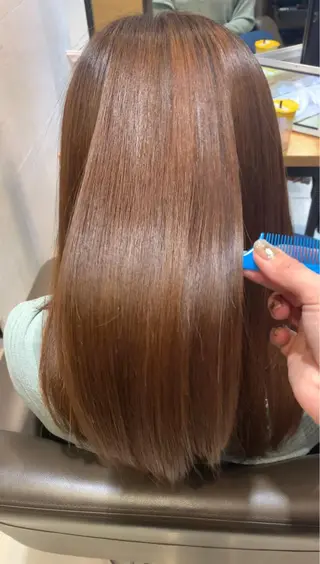 セミロング パーマ 縮毛矯正✖️似合わせ 🌻ヒトミのヘアスタイル