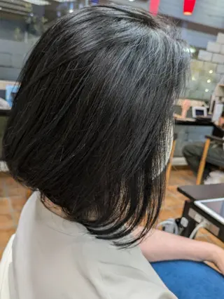 ミディアム 大人女性カット/ヘア セット✨️片本🌸のヘアスタイル