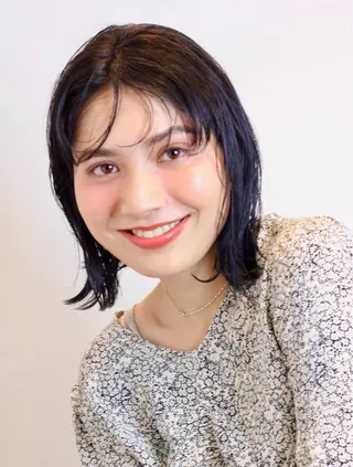 ミディアム ROBBY所属・松井美樹/似合わせ ガーリー・韓国のヘアスタイル