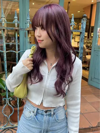 ロング カラー みほ 心斎橋美容室のヘアスタイル