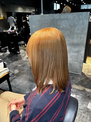 ミディアム ENORE東京店所属・地毛風ストレート/ 艶髪/けいすけのヘアスタイル