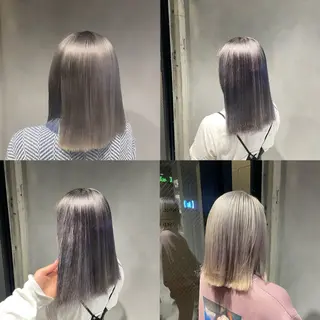 カラー 暖色/ハイトーン/ カラー/HBLのヘアスタイル