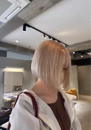 ショート カラー 艶髪/ハイトーン💎 レイヤー/Reijiのヘアスタイル