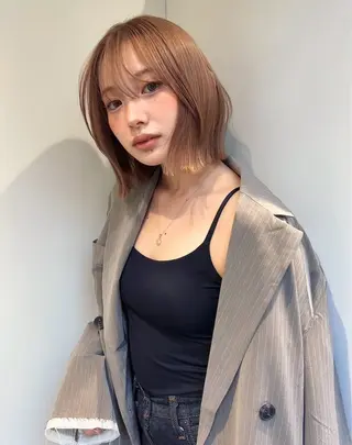 ショート カラー 小顔ボブ jilblanカホのヘアスタイル