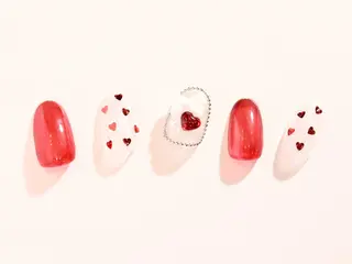 ネイル 💙🤍Tiary M🤍💙のネイルデザイン