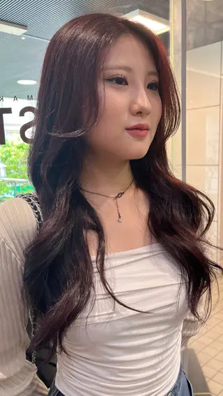 ロング カラー 似合わせカットカラー 🤍🎀honokaのヘアスタイル