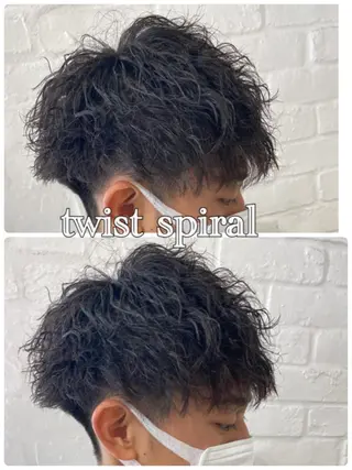 パーマ メンズ 🍀透明感抜群🍀/ ハイトーンカラーのヘアスタイル